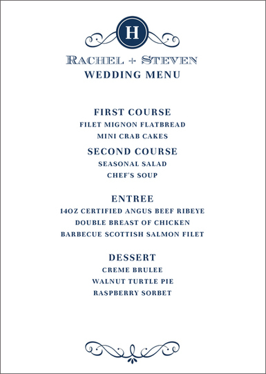 Initial Scroll Menu Cards